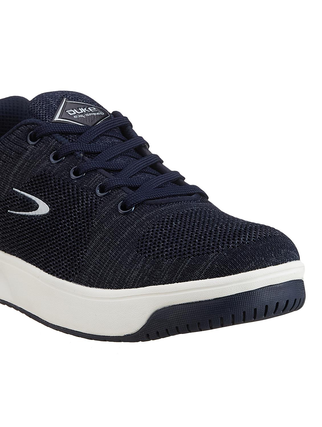 men navy blue lace up casual shoes - 21597640 - Zoom Image - 4
