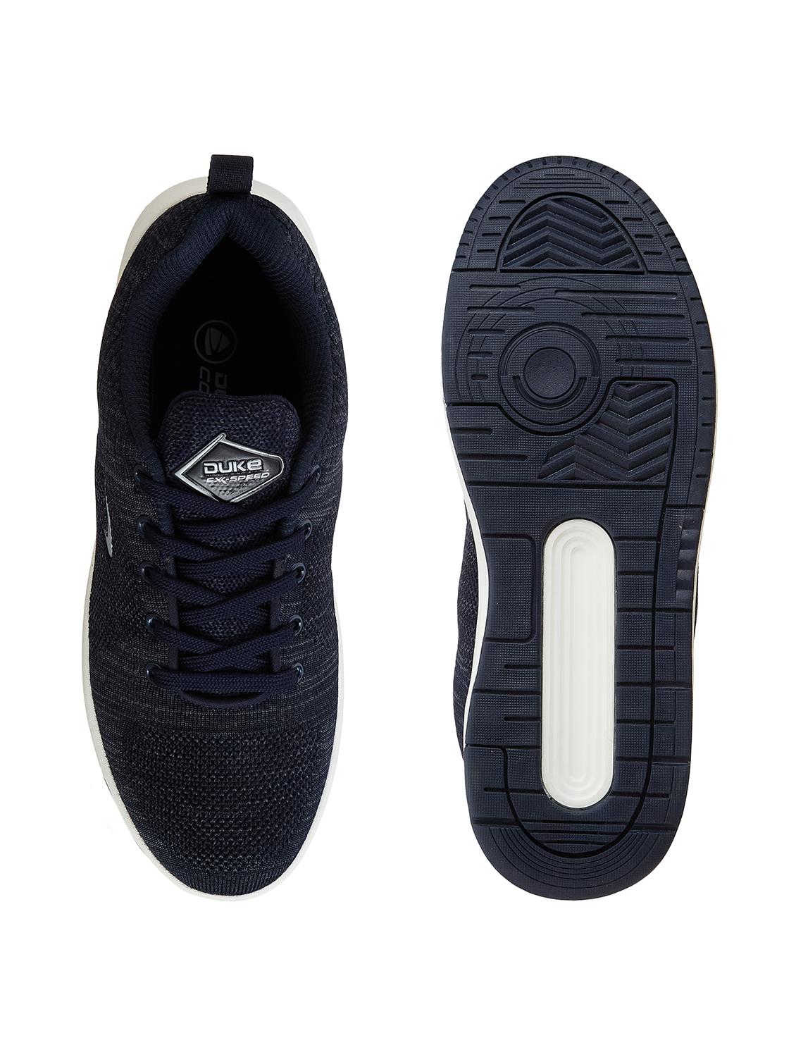 men navy blue lace up casual shoes - 21597640 - Zoom Image - 5