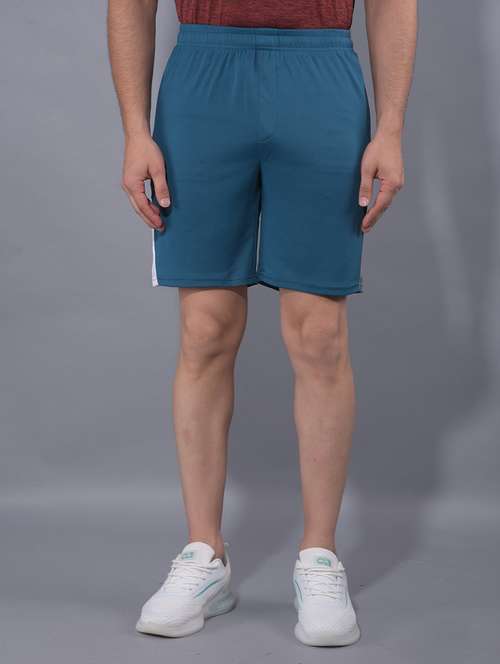 men mid rise color block shorts - 21601416 - Very Small Image - 1