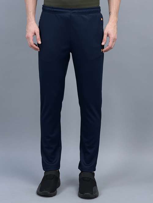 men mid rise solid full length track pant - 21601424 - Very Small Image - 1