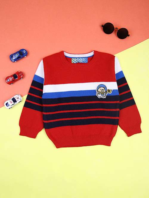 boys striped long sleeve sweater - 21608293 - Very Small Image - 1