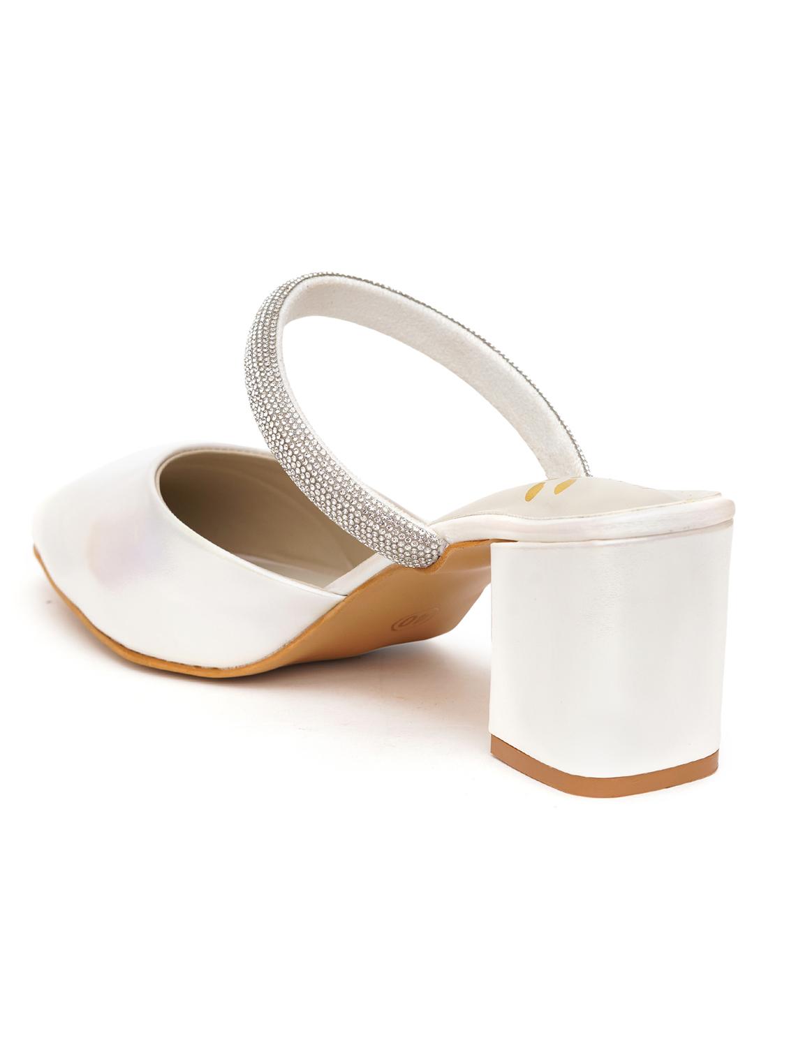 women white block heel sandal - 21613858 - Zoom Image - 4