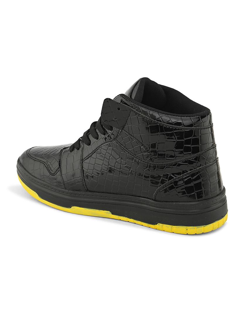 men textured lace-up sneakers - 21614072 - Zoom Image - 3