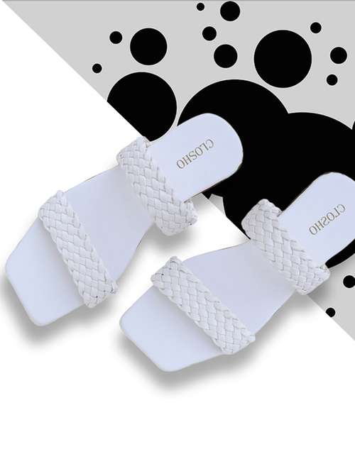 women white slip on sandal - 21616949 - Very Small Image - 1