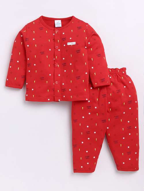 kids printed full length twin set - 21623796 - Very Small Image - 1