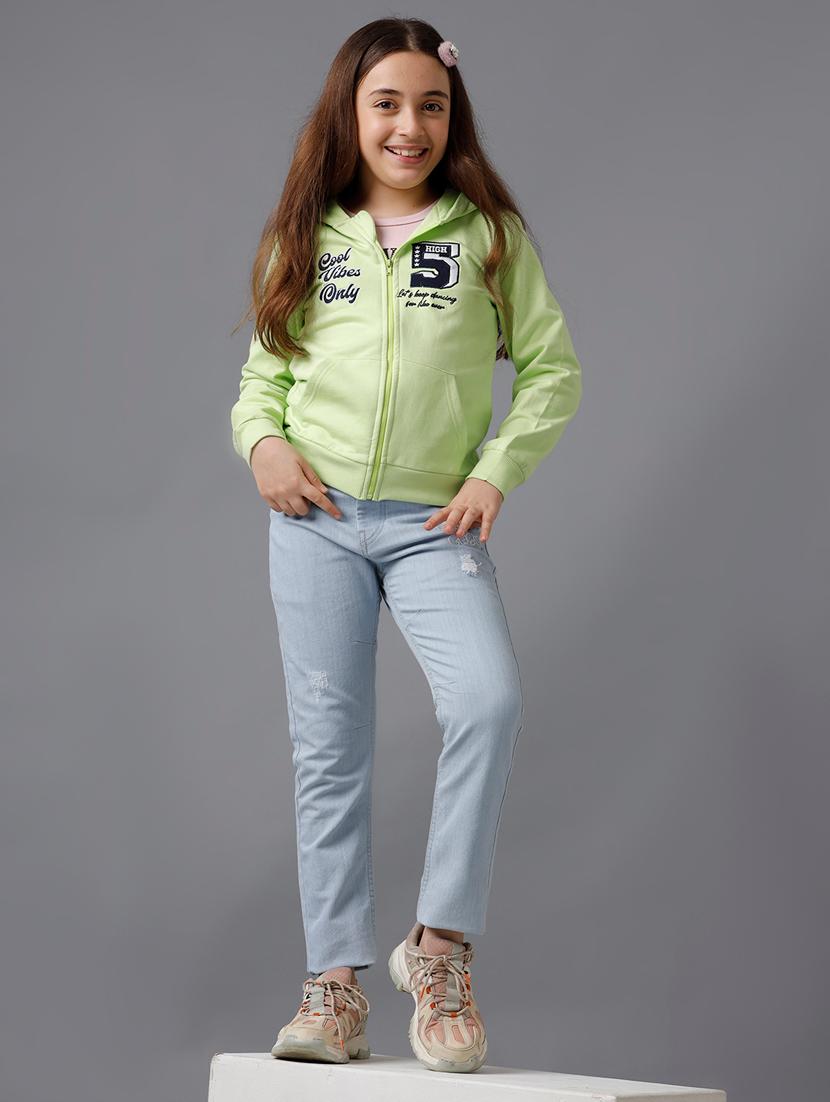 girls chest print long sleeve sweatshirt - 21629932 - Zoom Image - 4