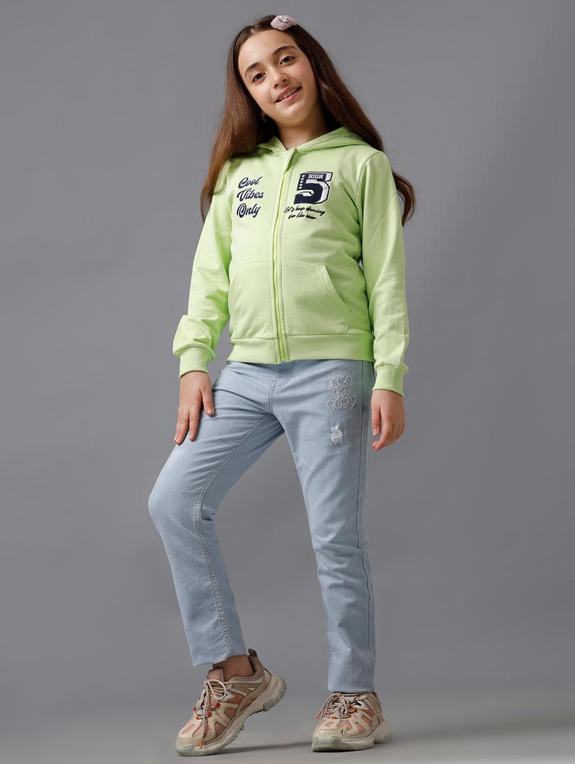 girls chest print long sleeve sweatshirt - 21629932 - Zoom Image - 5