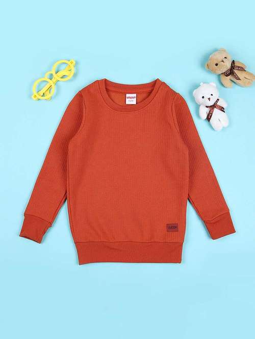 kids solid long sleeve sweatshirt - 21630793 - Very Small Image - 1