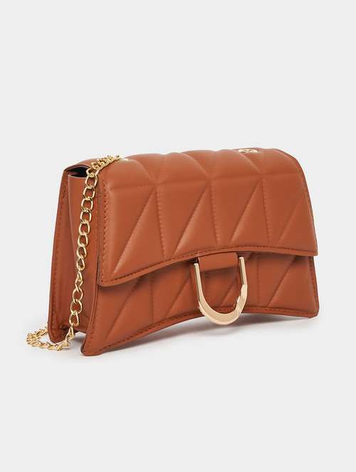 women white textured sling bag - 21631989 - Very Small Image - 1