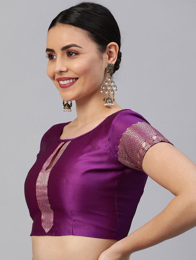 women self design banarasi saree with blouse - 21635337 - Standard Image - 5