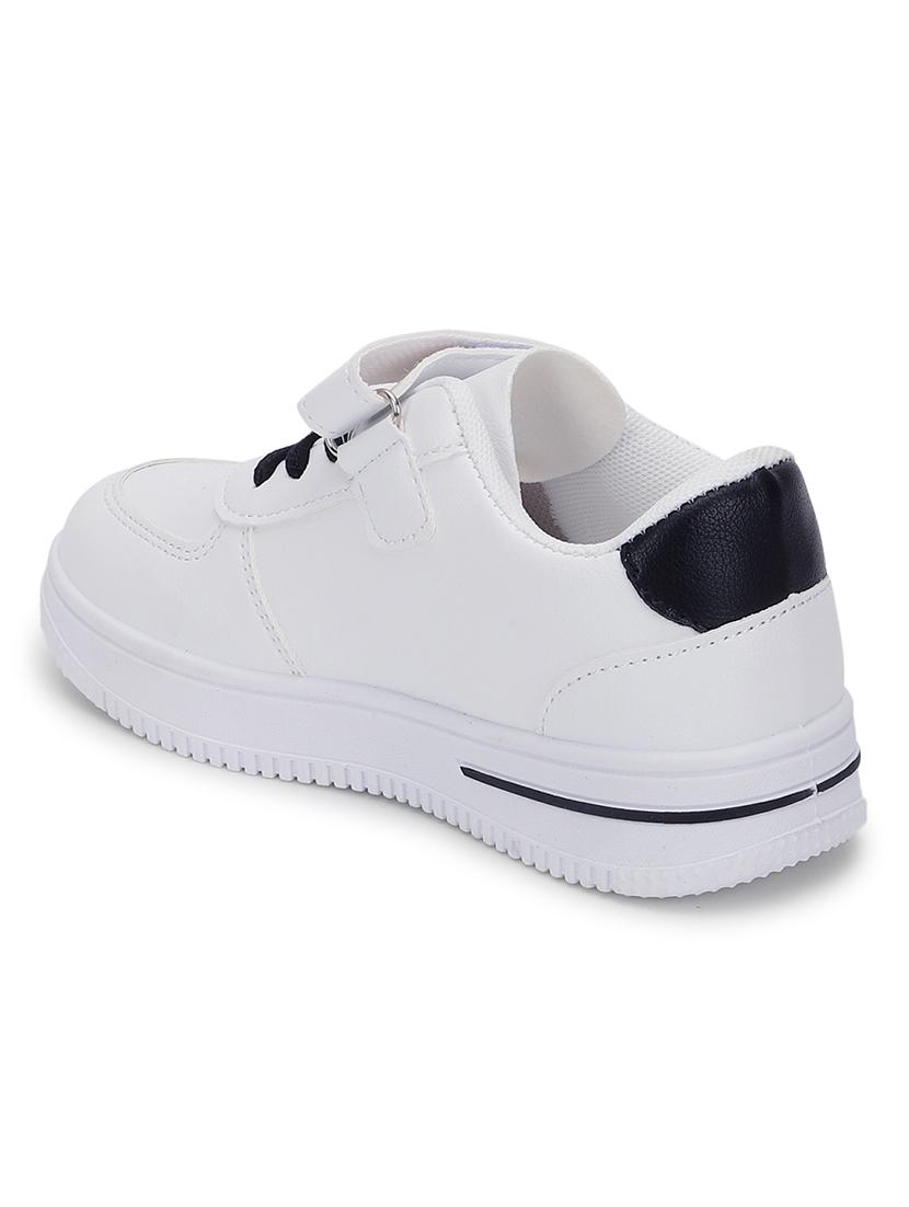 kids white solid sneaker - 21638293 - Standard Image - 3