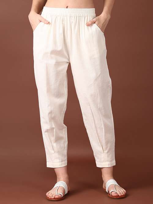 women solid mid rise salwar - 21638803 - Very Small Image - 1