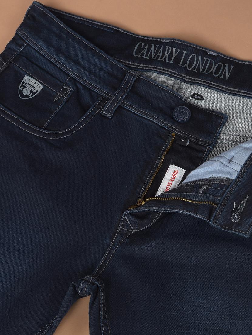 men low rise denim plain jeans - 21639015 - Zoom Image - 5