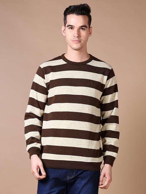 men stripes long sleeve sweatshirt - 21639269 - Very Small Image - 1