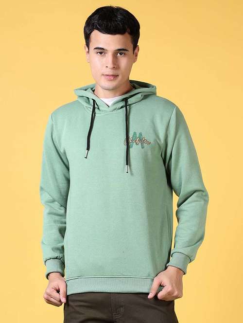 men long sleeve regular fit hooded sweatshirt - 21639426 - Very Small Image - 1