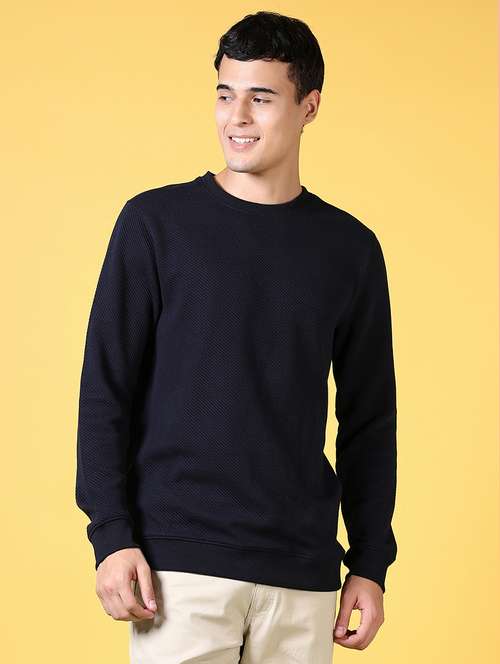 men solid long sleeve sweatshirt - 21641361 - Very Small Image - 1