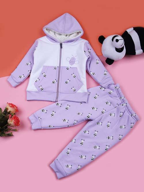 kids printed full length twin set - 21642585 - Very Small Image - 1