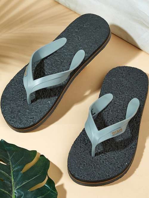 men grey slip on slipper - 21645389 - Very Small Image - 1