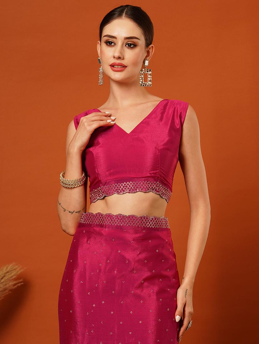 women emblellished bordered saree - 21649496 - Standard Image - 4