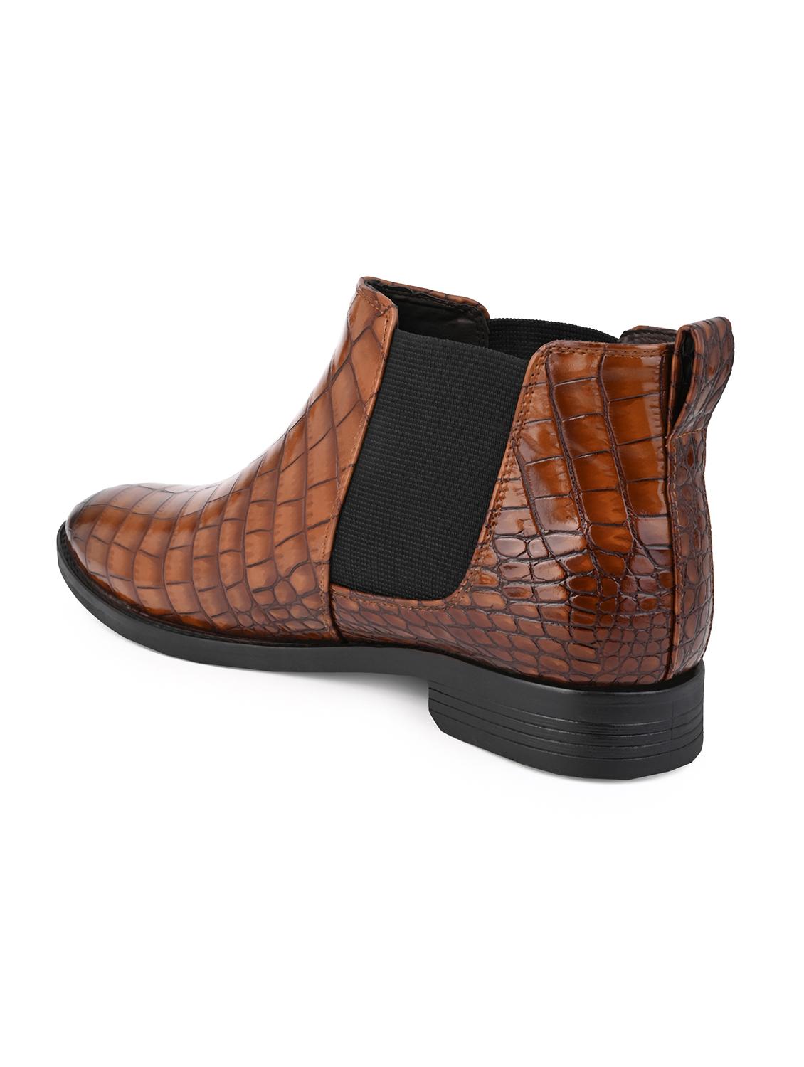 men tan slip on boots - 21659856 - Zoom Image - 3