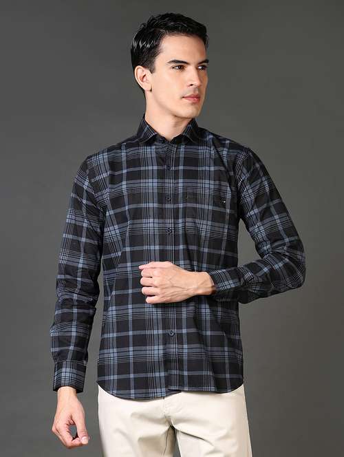 women checkered collared casual shirt - 21662788 - Very Small Image - 1