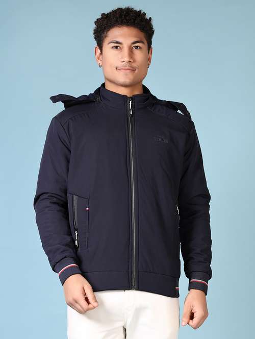 men solid long sleeve bomber jacket - 21665440 - Very Small Image - 1