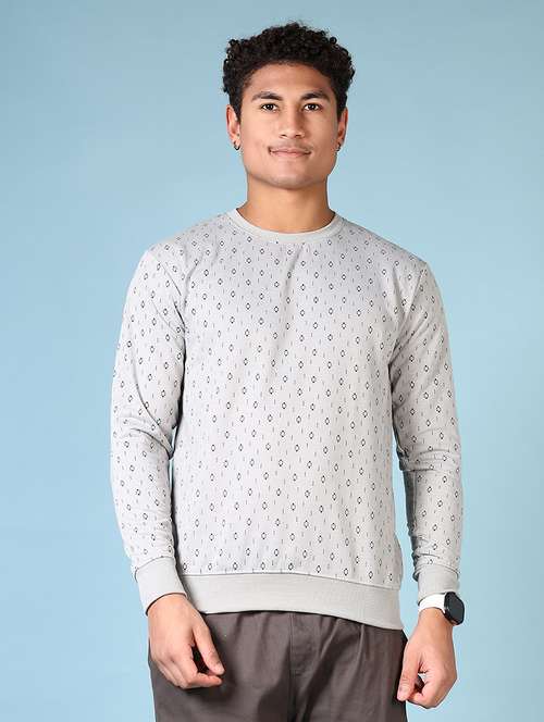men long sleeves printed sweatshirt - 21668397 - Very Small Image - 1