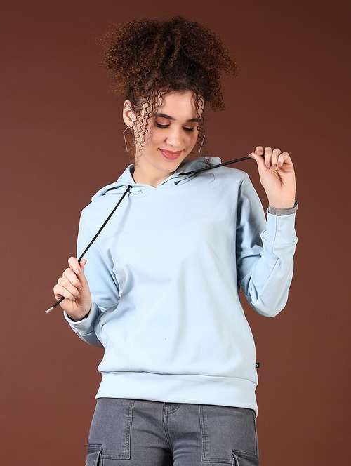 women long sleeves plain sweatshirt - 21675023 - Very Small Image - 1