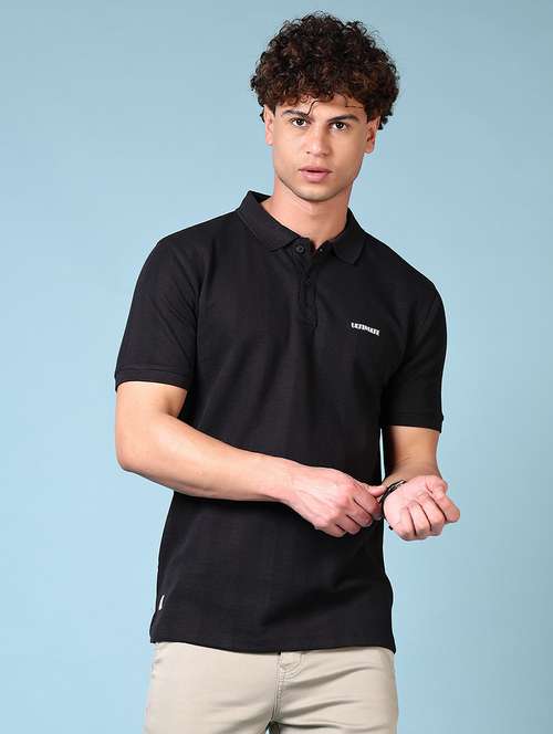 men solid short sleeve polo t-shirt - 21676265 - Very Small Image - 1