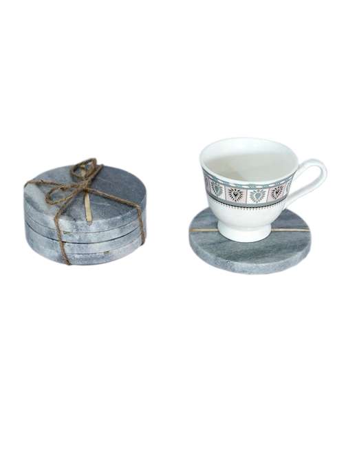 grey marble coaster set of 4 pcs - 21678468 - Very Small Image - 1