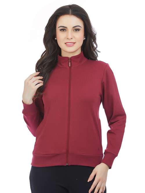 women solid long sleeve sweatshirt - 21694733 - Very Small Image - 1