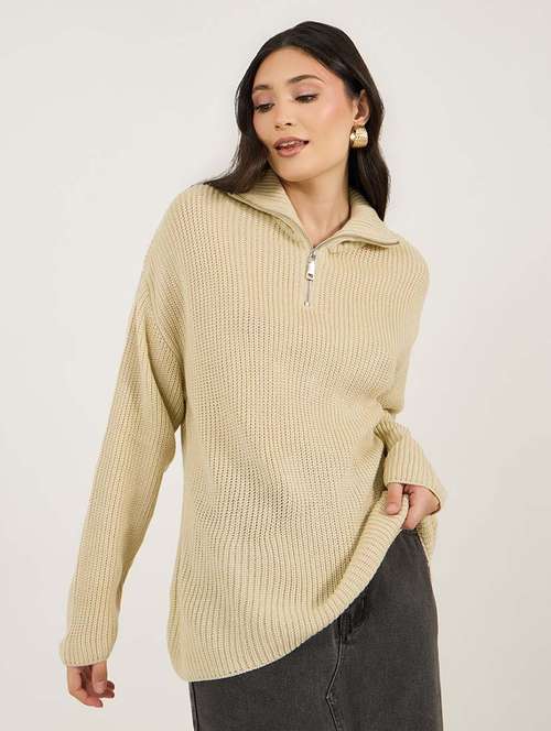 women self design long sleeve pullover - 21695387 - Very Small Image - 1