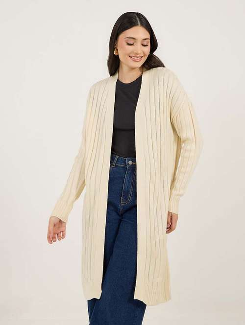 women self design long sleeve winter shrug - 21695392 - Very Small Image - 1