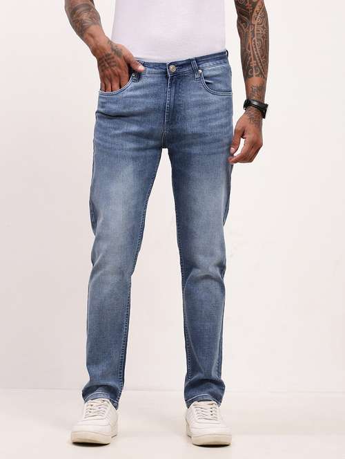 men blue low rise full length jean - 21696192 - Very Small Image - 1
