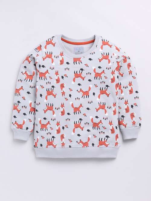 kids printed long sleeve sweatshirt - 21699387 - Very Small Image - 1