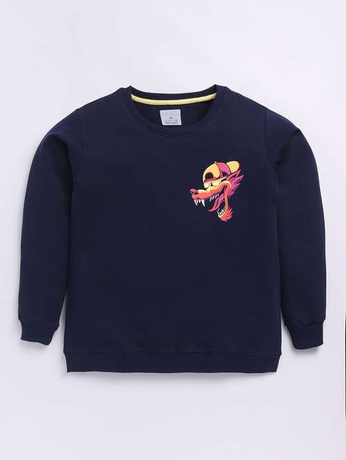 kids printed long sleeve sweatshirt - 21699399 - Very Small Image - 1