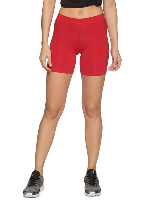 women mid rise solid cycling shorts  - 21708581 - Very Small Image - 1