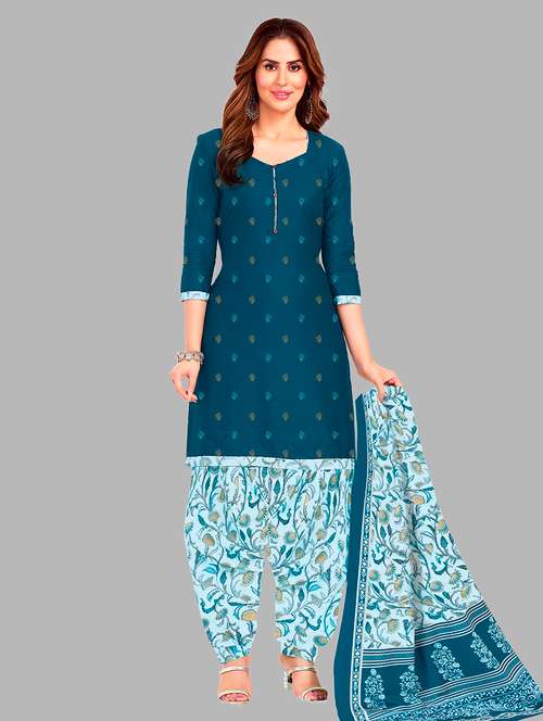 women printed 3-piece unstitched dress material - 21710765 - Very Small Image - 1