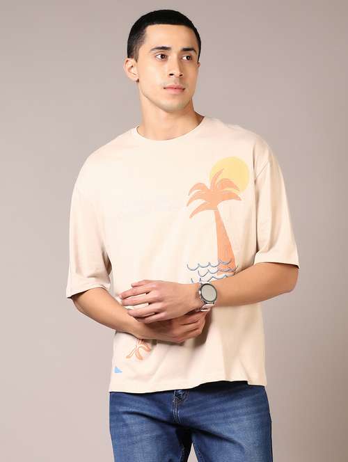 men front & back print short sleeve t-shirt - 21718137 - Very Small Image - 1