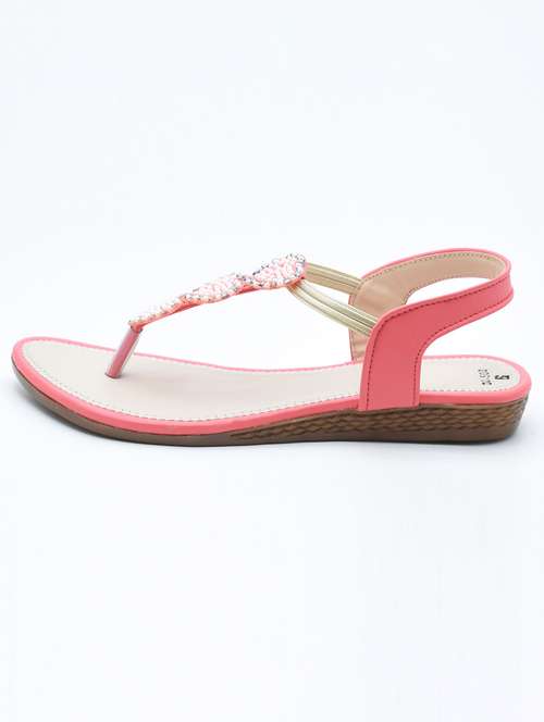 women t-strap flat sandal - 21718200 - Very Small Image - 1