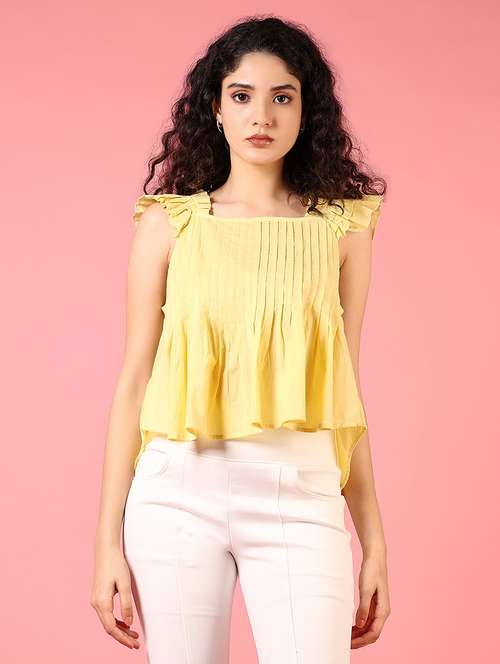 women solid sleeveless peplum top - 21719980 - Very Small Image - 1