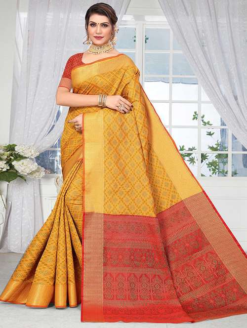 women self design patola saree with blouse - 21722560 - Very Small Image - 1