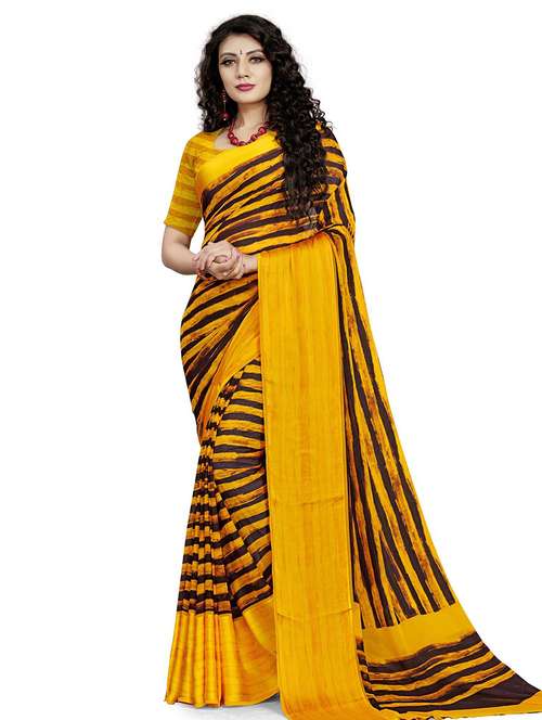 women printed casual wear saree with blouse - 21723116 - Very Small Image - 1