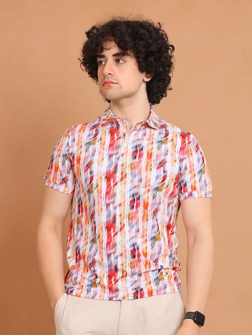 men short sleeves printed polo t-shirt - 21724495 - Very Small Image - 1
