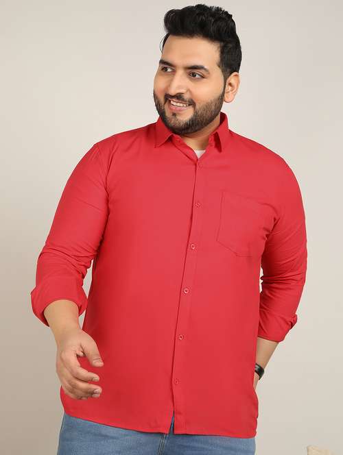 men solid long sleeve casual shirt - 21725468 - Very Small Image - 1