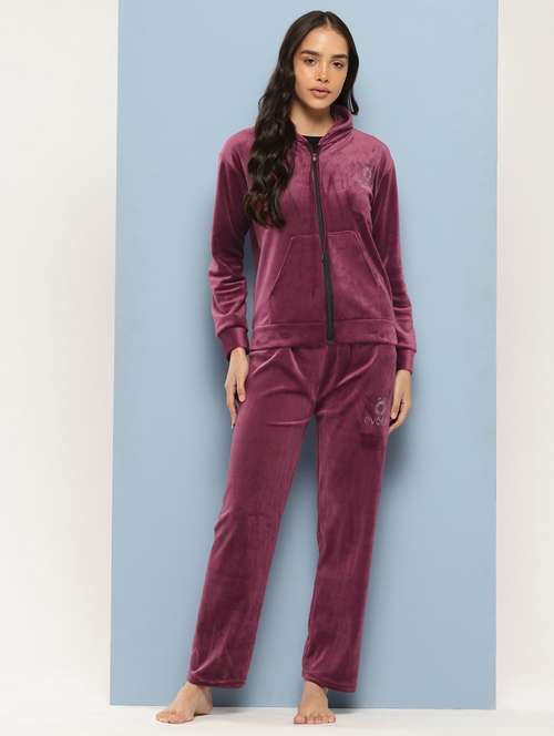 women hoodie and track pant co-ord set - 21728099 - Very Small Image - 1