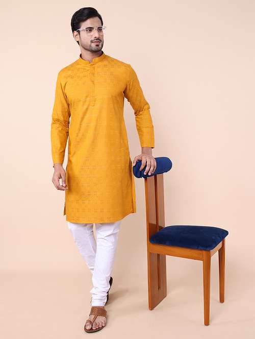 men self design kurta churidar set - 21728489 - Very Small Image - 1