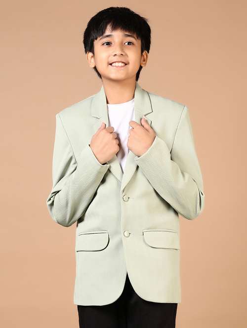 boys solid long sleeve blazer  - 21730855 - Very Small Image - 1