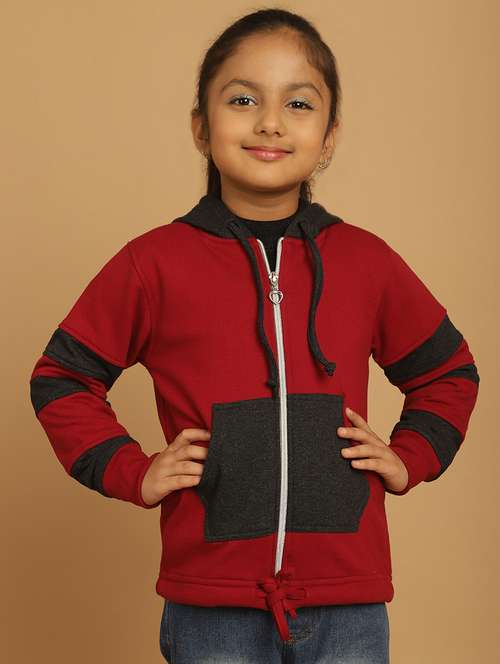 girls color block long sleeve sweatshirt - 21731959 - Very Small Image - 1