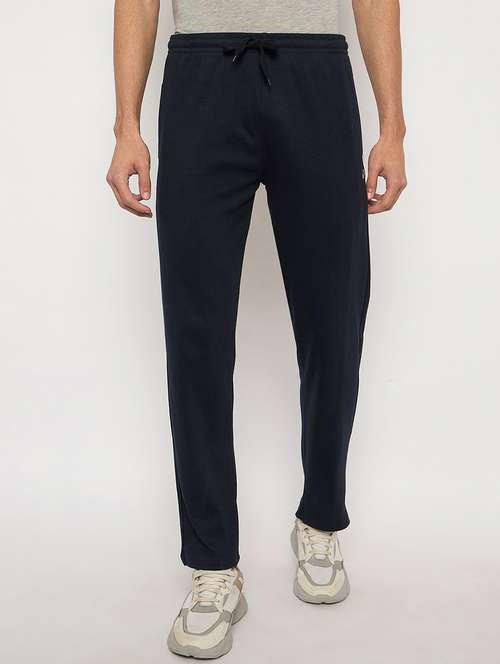 men solid mid rise track pant - 21743283 - Very Small Image - 1